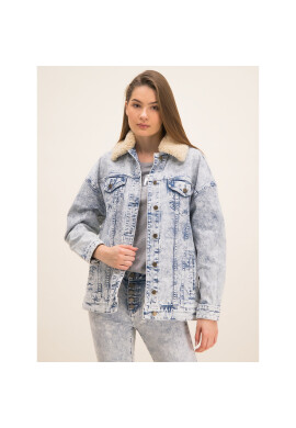 MICHAEL Michael Kors Дънково яке MH91EY5D8D Бял Regular Fit - Pepit.bg