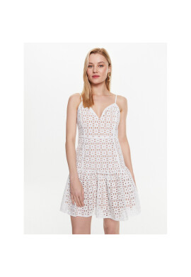 MICHAEL Michael Kors Ежедневна рокля MS381N18BK Бял Regular Fit - Pepit.bg
