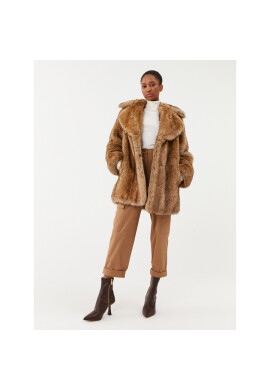 MICHAEL Michael Kors Кожено палто MF32087B9B Кафяв Regular Fit - Pepit.bg