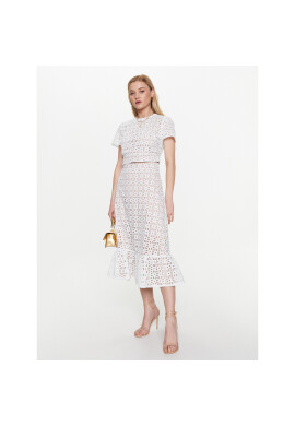 MICHAEL Michael Kors Миди пола MS370978BK Бял Regular Fit - Pepit.bg