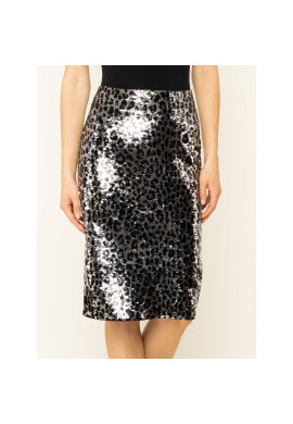 MICHAEL Michael Kors Пола тип молив Leopard Sequined MF97EZXCJE Сребрист Regular Fit - Pepit.bg