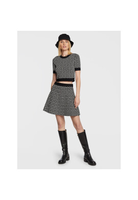 MICHAEL Michael Kors Пола тип трапец Monogram MF2707N6ZZ Черен Regular Fit - Pepit.bg