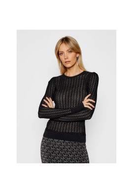 MICHAEL Michael Kors Пуловер Crochet Knit MH06PHFBFD Черен Regular Fit - Pepit.bg
