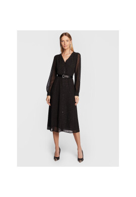MICHAEL Michael Kors Рокля тип риза MF28Y466ML Черен Regular Fit - Pepit.bg
