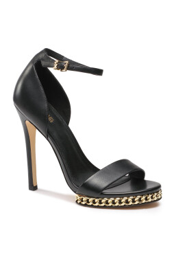 MICHAEL Michael Kors Сандали Jordyn Chain Platform 40F3JOHS2L Черен - Pepit.bg