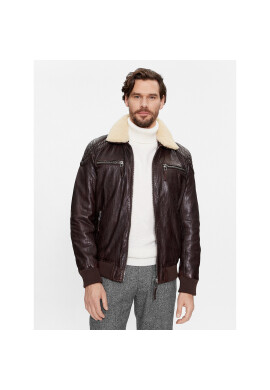 Milestone Кожено яке Ben 331070 60295 Кафяв Regular Fit - Pepit.bg