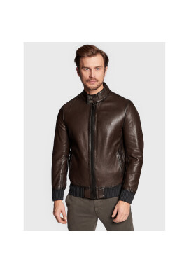 Milestone Кожено яке Lorenz 231056 60175 Кафяв Regular Fit - Pepit.bg