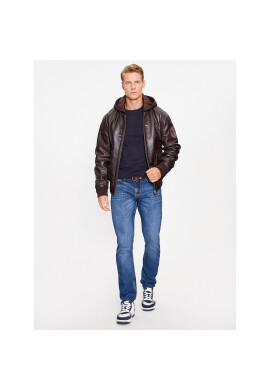 Milestone Кожено яке Msiceman 331092 20865 Кафяв Regular Fit - Pepit.bg