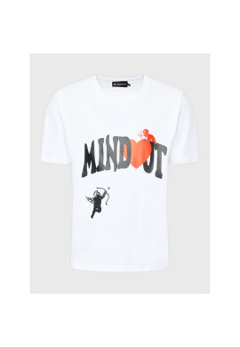 Mindout Тишърт Unisex Heart Бял Oversize - Pepit.bg