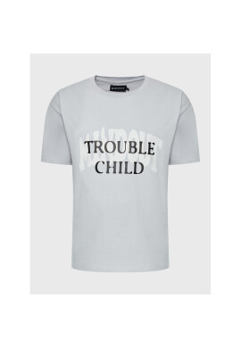 Mindout Тишърт Unisex Trouble Child Сив Oversize - Pepit.bg