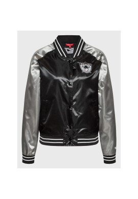 Mitchell & Ness Яке бомбър OJBF1057 Черен Regular Fit - Pepit.bg