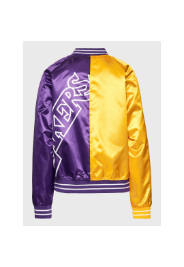Mitchell & Ness Яке бомбър OJBF4356 Виолетов Regular Fit - Pepit.bg