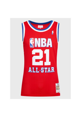 Mitchell & Ness Мъжки топ SMJY5295 Червен Regular Fit - Pepit.bg
