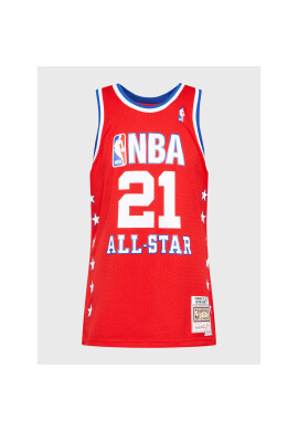Mitchell & Ness Мъжки топ SMJY5296 Червен Regular Fit - Pepit.bg