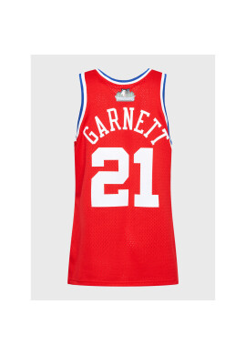 Mitchell & Ness Мъжки топ SMJY5296 Червен Regular Fit - Pepit.bg