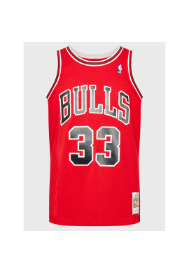 Mitchell & Ness Мъжки топ SMJYGS18153 Червен Regular Fit - Pepit.bg