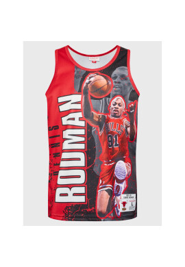 Mitchell & Ness Мъжки топ TNMK501 Черен Regular Fit - Pepit.bg