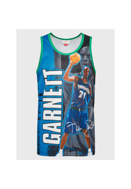 Mitchell & Ness Мъжки топ TNMK5010 Син Regular Fit - Pepit.bg