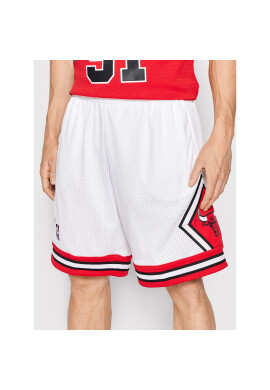 Mitchell & Ness Спортни шорти SMSHCP18151 Бял Regular Fit - Pepit.bg