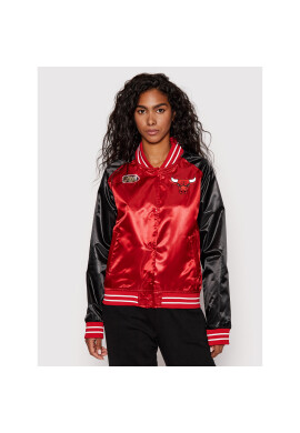 Mitchell & Ness Яке бомбър OJBF1057 Червен Regular Fit - Pepit.bg