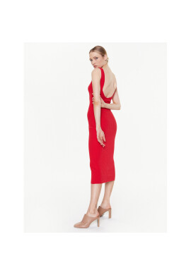 MMC Studio Плетена рокля Light Skin Червен Slim Fit - Pepit.bg