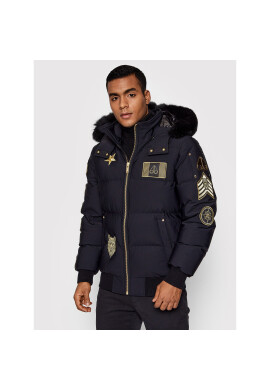 Moose Knuckles Пухено яке Bedeque M31MB072G Черен Slim Fit - Pepit.bg