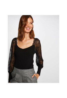 Morgan Блуза 212-MAUD Черен Slim Fit - Pepit.bg