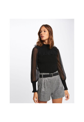 Morgan Блуза 212-MLANA Черен Slim Fit - Pepit.bg