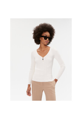 Morgan Блуза 232-MBANZA Бял Slim Fit - Pepit.bg