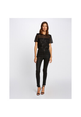 Morgan Текстилни панталони 212-PATSY Черен Slim Fit - Pepit.bg