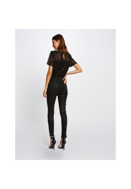 Morgan Текстилни панталони 212-PATSY Черен Slim Fit - Pepit.bg