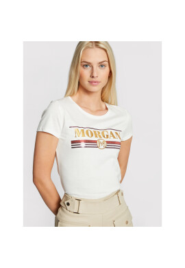 Morgan Тишърт 211-DITALIE Бял Regular Fit - Pepit.bg