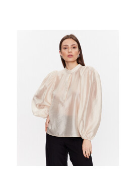 Moss Copenhagen Блуза 17343 Екрю Basic Fit - Pepit.bg