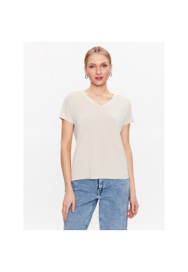 Moss Copenhagen Тишърт 17529 Бежов Basic Fit - Pepit.bg