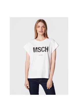 Moss Copenhagen Тишърт Alva 16708 Бял Boxy Fit - Pepit.bg
