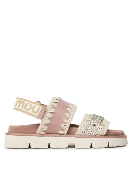 Mou Сандали New Bio Sandal Back Strap SW461001C Бял - Pepit.bg