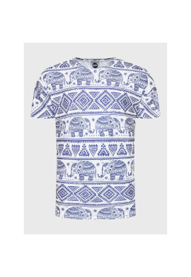 Mr. GUGU & Miss GO Тишърт Unisex Elephants Pattern Цветен Regular Fit - Pepit.bg
