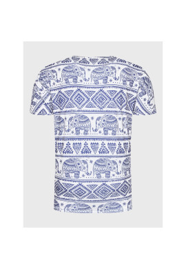 Mr. GUGU & Miss GO Тишърт Unisex Elephants Pattern Цветен Regular Fit - Pepit.bg