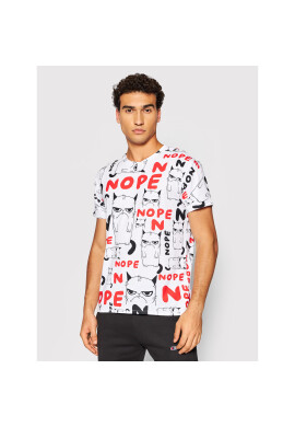 Mr. GUGU & Miss GO Тишърт Unisex Grumpy Nope Бял Regular Fit - Pepit.bg