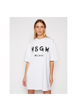 MSGM Ежедневна рокля 3041MDA68 217298 Бял Regular Fit - Pepit.bg