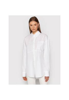 MSGM Риза 3141MDE12 217603 Бял Oversize - Pepit.bg