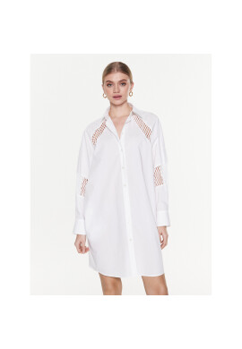 MSGM Рокля тип риза 3441MDA183 237125 Бял Regular Fit - Pepit.bg