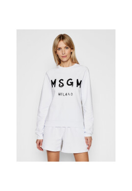 MSGM Суитшърт 3041MDM89 217299 Бял Regular Fit - Pepit.bg