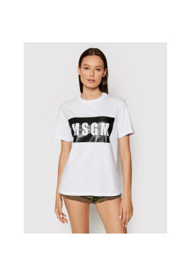 MSGM Тишърт 2000MDM520 200002 Бял Regular Fit - Pepit.bg
