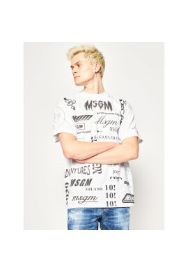 MSGM Тишърт 2840MM101 207098 Бял Regular Fit - Pepit.bg