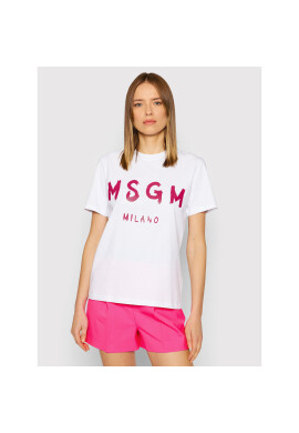 MSGM Тишърт 3241MDM510 227298 Бял Regular Fit - Pepit.bg