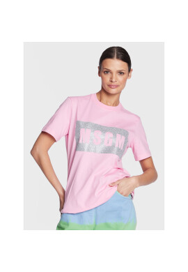MSGM Тишърт 3441MDM520G 237002 Розов Regular Fit - Pepit.bg