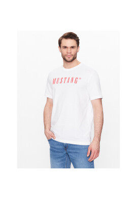 Mustang Тишърт Alex 1013221 Бял Regular Fit - Pepit.bg