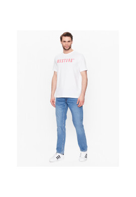 Mustang Тишърт Alex 1013221 Бял Regular Fit - Pepit.bg