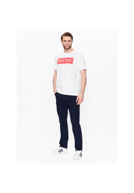 Mustang Тишърт Alex 1013223 Бял Regular Fit - Pepit.bg